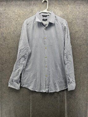 Paul Smith Dress Shirt Mens 15.5 32/33 Blue Stripe Slim Fit Long Sleeve Italy